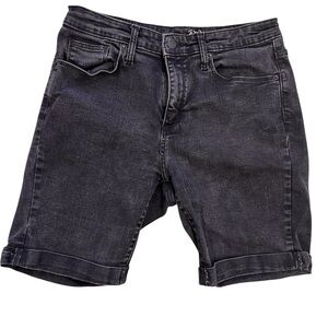 universal thread black denim
stretch shorts